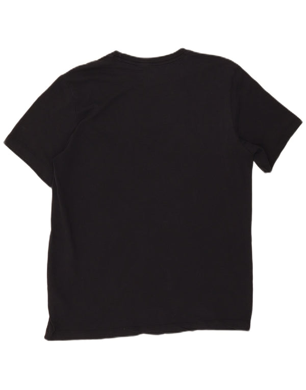 T-shirt Nike Dri Fit da uomo in cotone medio nero