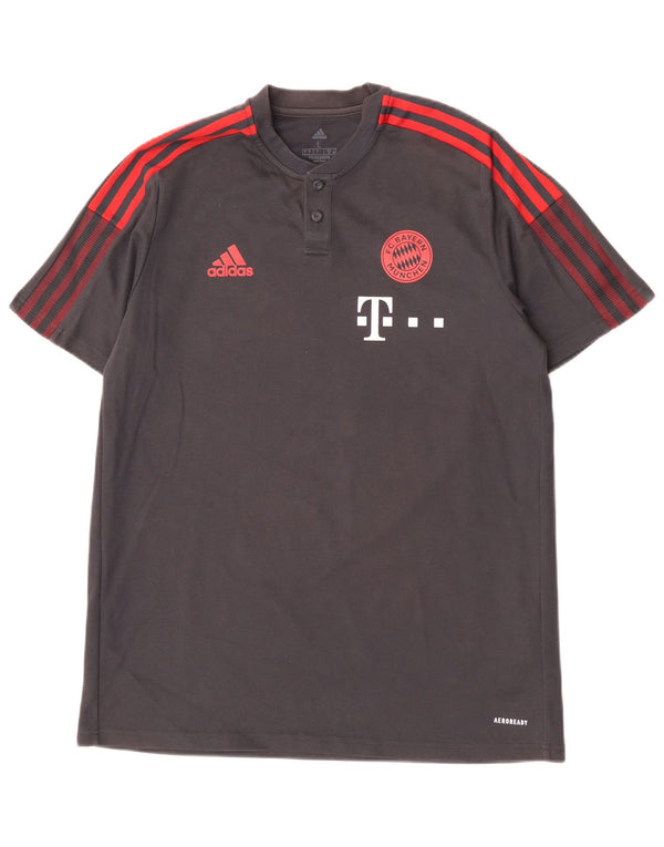 T-shirt grafica Adidas Aeroready da uomo, grande, in cotone grigio