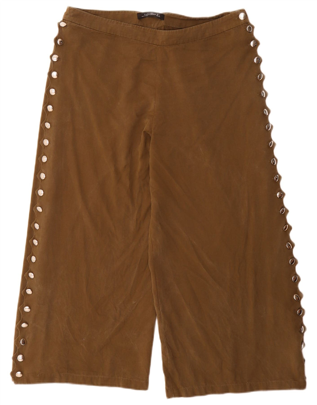Pantaloni Capri da donna Zara grandi W32 L24 kaki