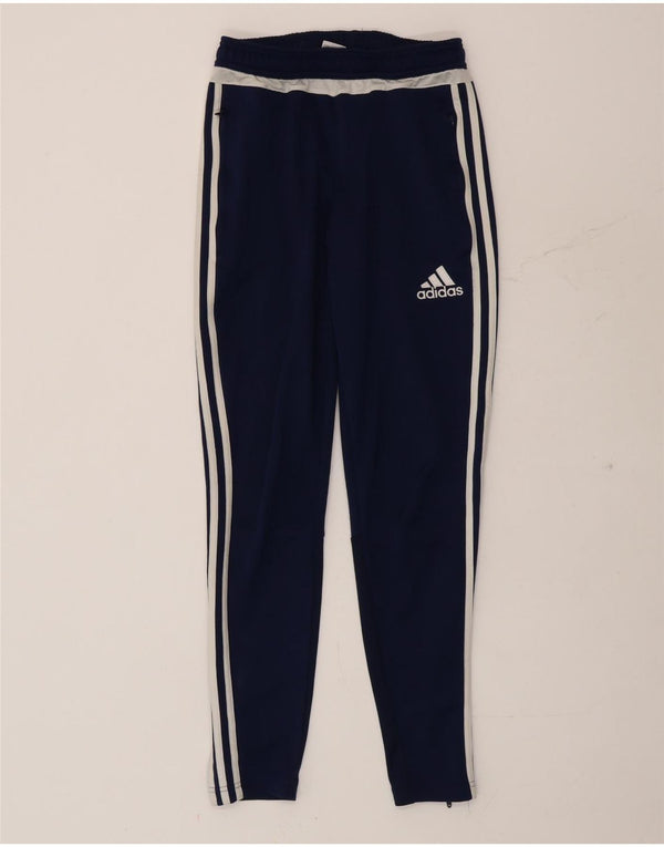 Pantaloni da tuta Adidas Climacool da uomo XS in poliestere color block blu navy