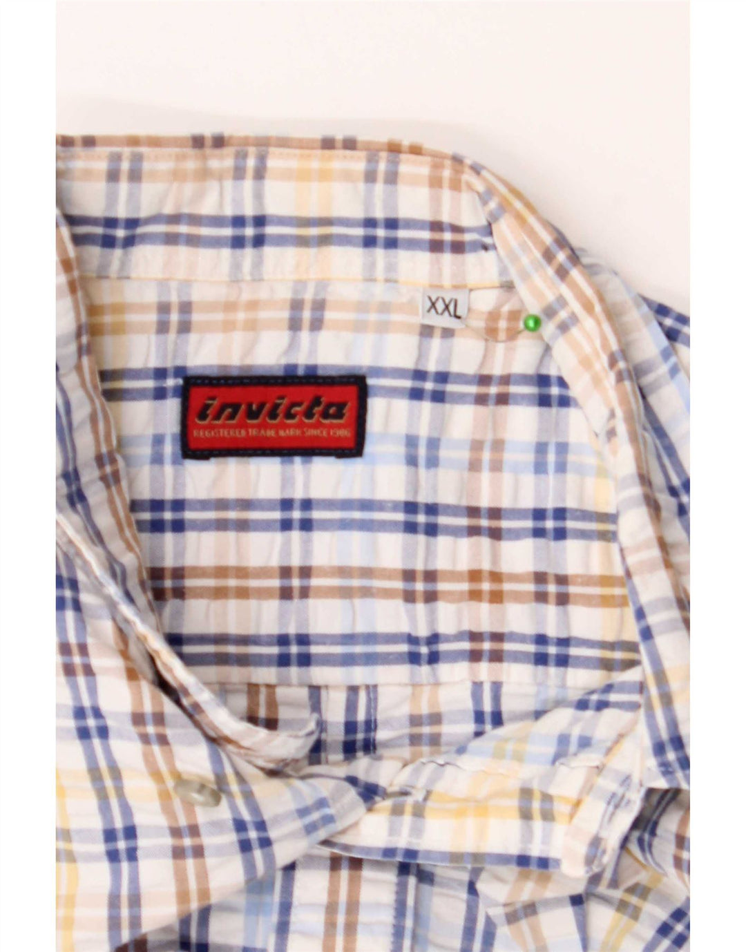 Camicia da uomo Invicta 2XL scozzese blu