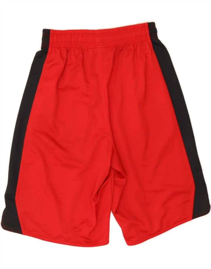 REEBOK Mens Sport Shorts Small  Red Colourblock Polyester Vintage Reebok and Second-Hand Reebok from Messina Hembry 