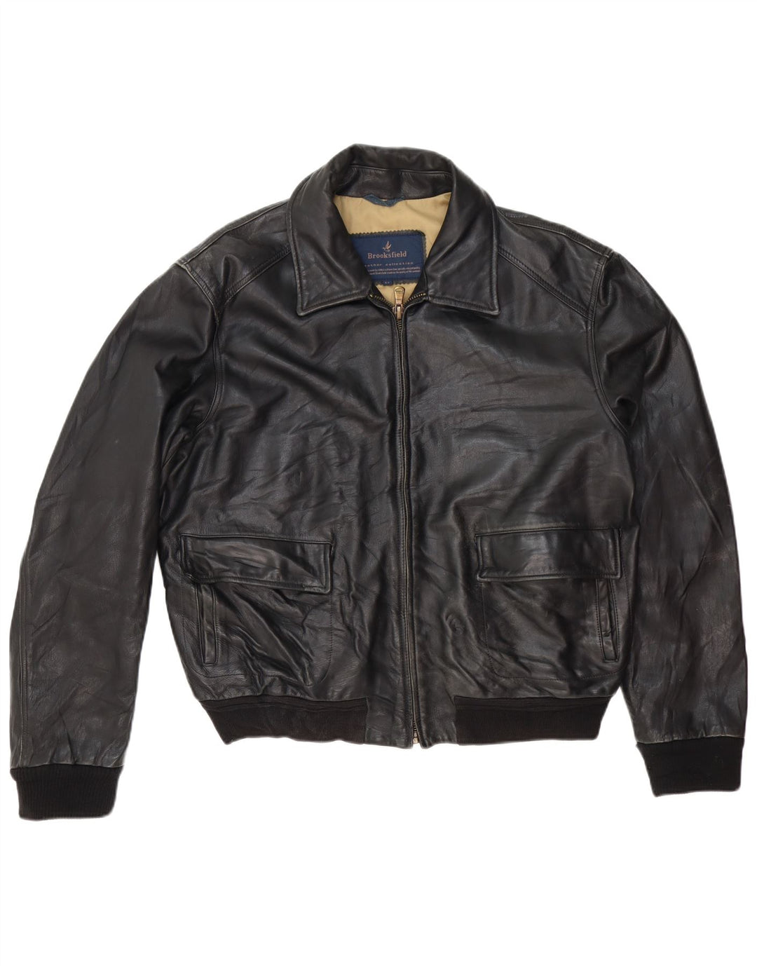 Giacca in pelle da uomo Brooksfield UK 40 grande classica in pelle nera