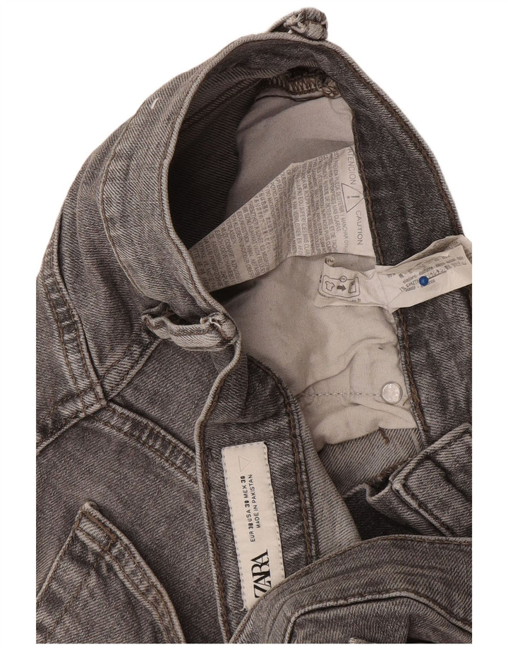 Jeans slim da uomo Zara EU 38 Small W30 L29 Cotone grigio