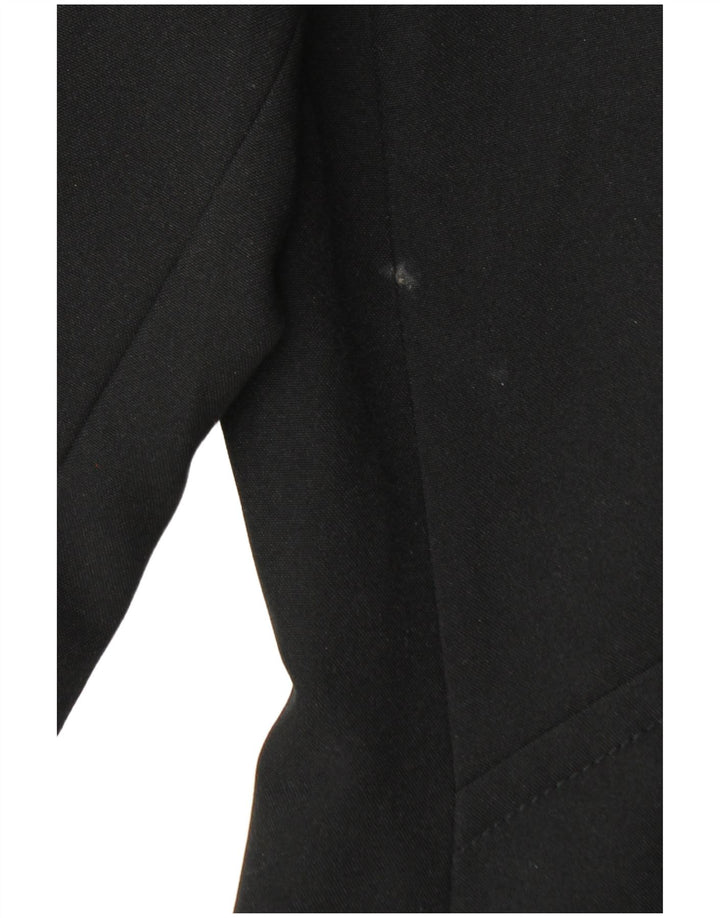 Giacca blazer da donna a 1 bottone Bay UK 14 grande poliestere nero