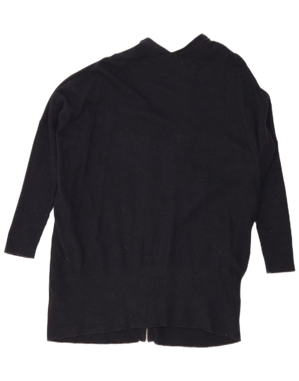 Maglione cardigan oversize da donna con maniche a 3/4 MINT VELVET UK 16 Large Nero
