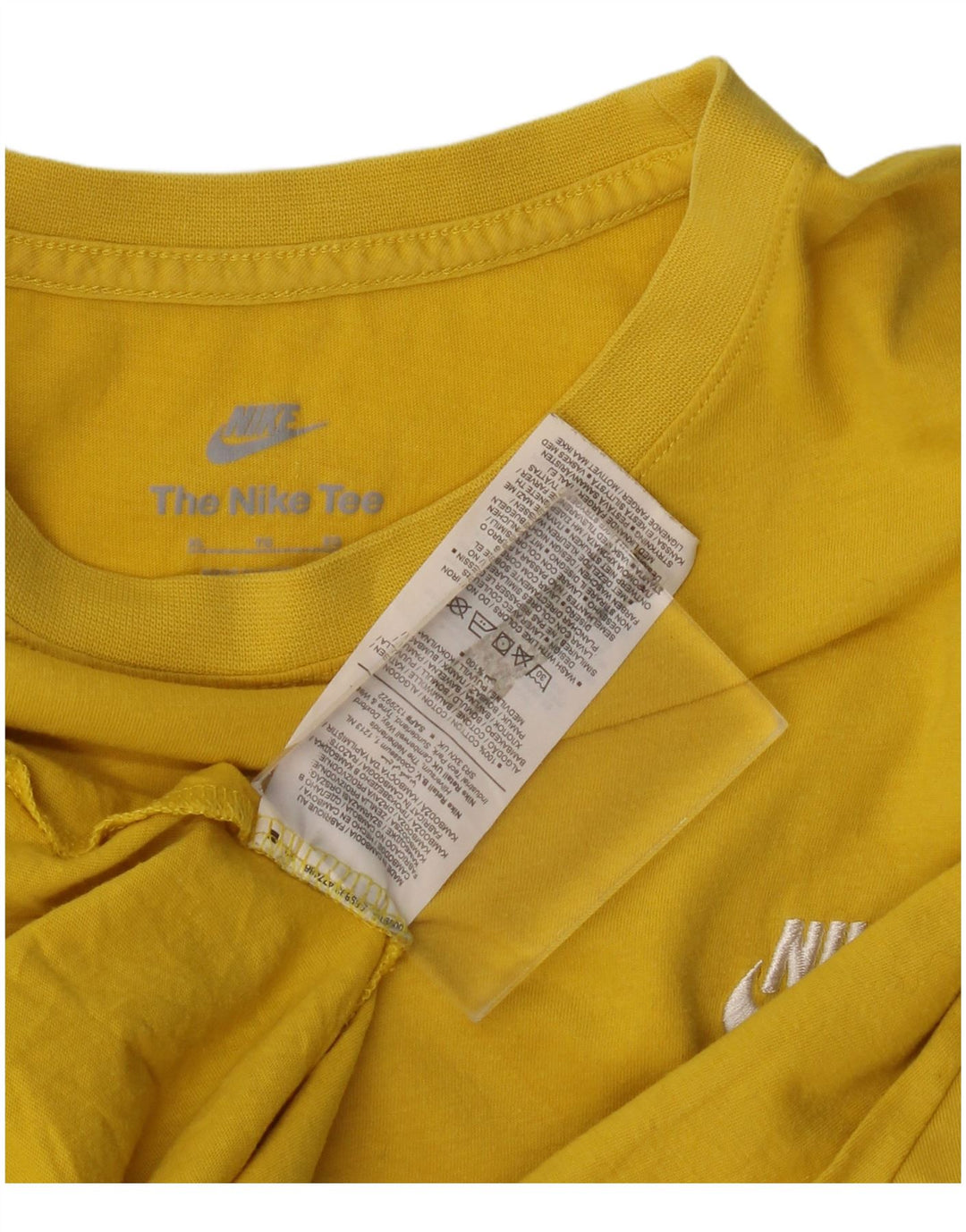 T-shirt da uomo Nike Top XL in cotone giallo