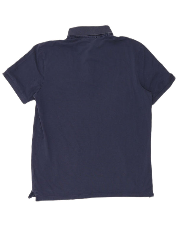 Polo da uomo Hugo Boss grande in cotone blu navy
