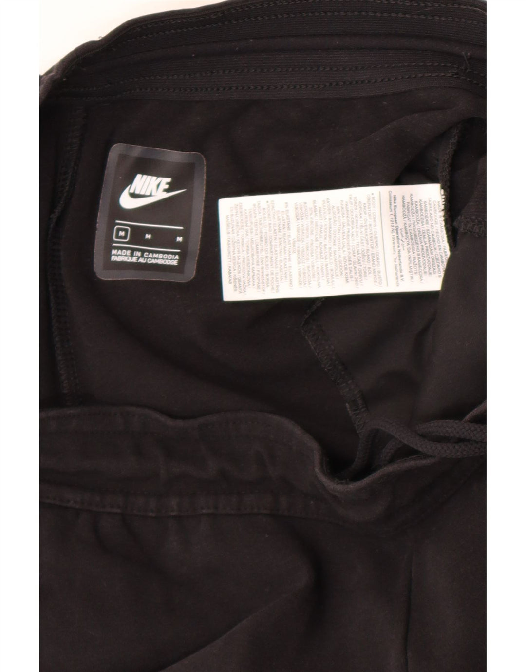 Pantaloni della tuta da donna Nike UK 14 cotone medio nero