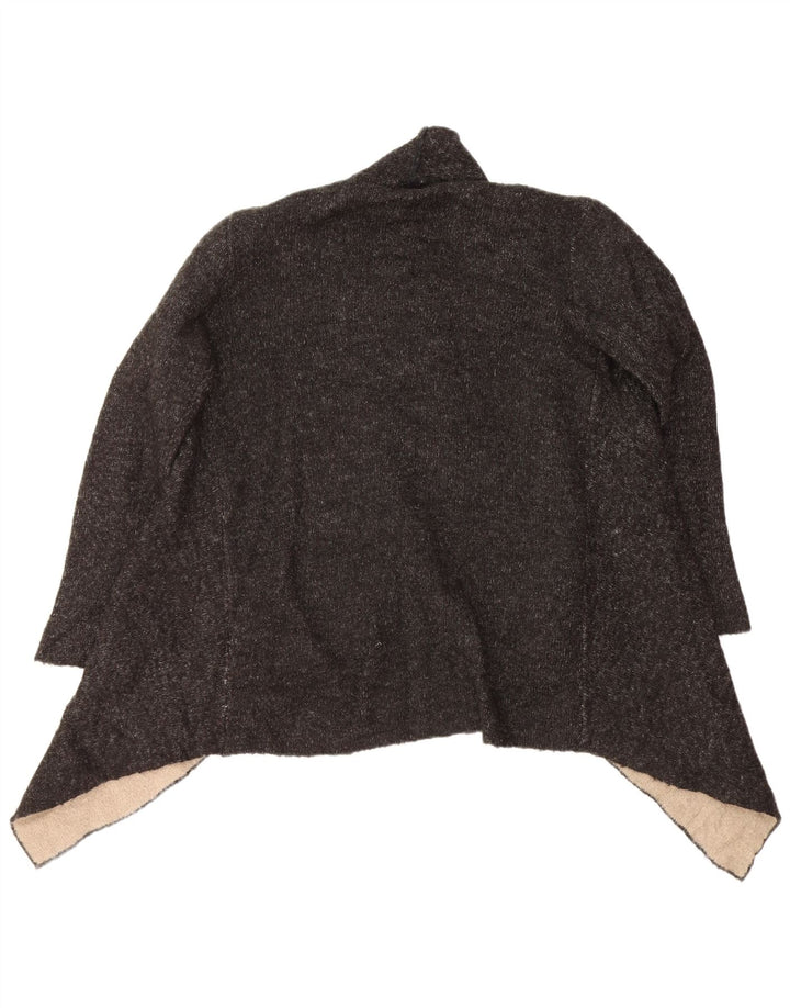 Maglione cardigan aperto da donna Zara UK 16 grande acrilico nero