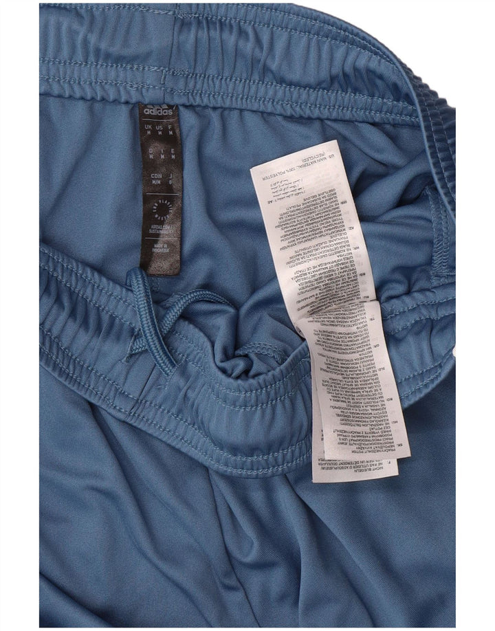 Pantaloncini sportivi da uomo ADIDAS sportivi in poliestere a righe blu medio