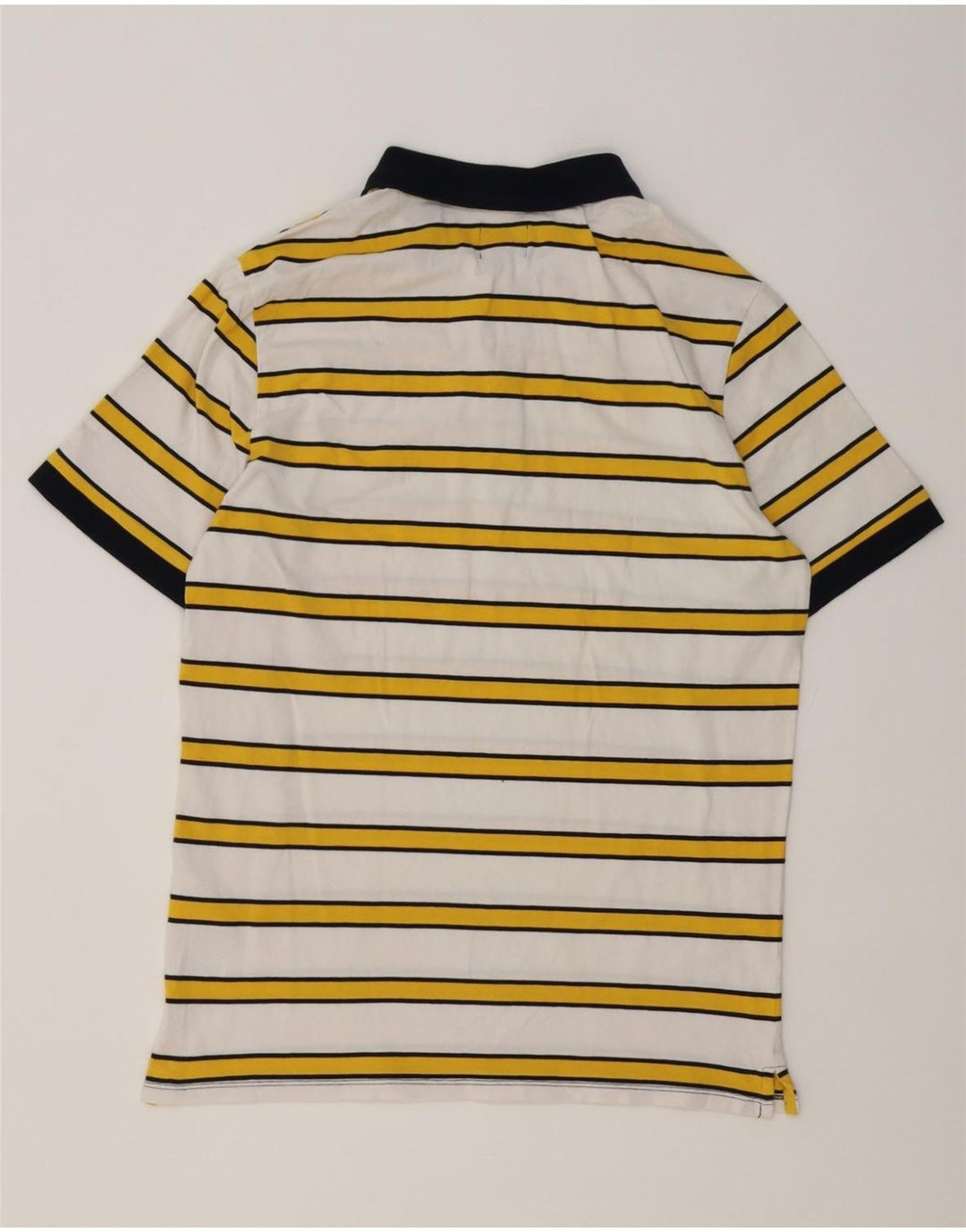 Polo da uomo Guess in cotone a righe grandi bianche