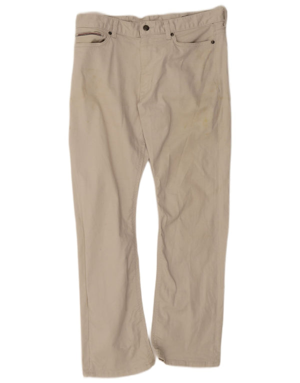 Pantaloni casual bootcut da uomo Marks & Spencer W32 L29 Cotone beige