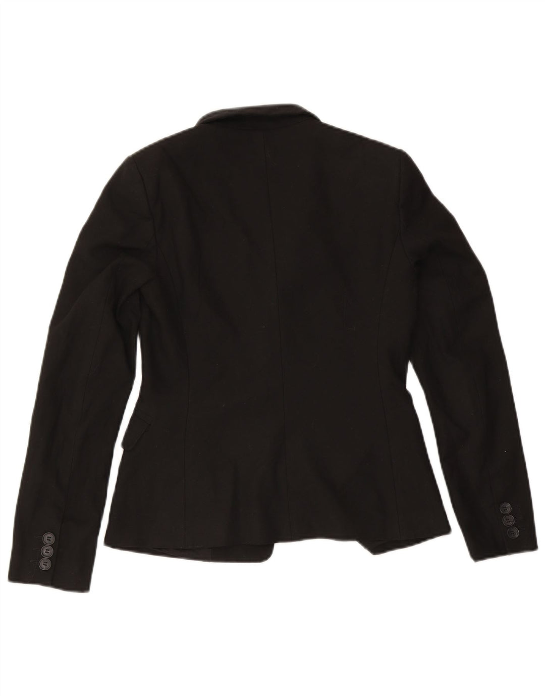 Giacca Blazer a 2 Bottoni da Donna Benetton IT 42 Medio Nero Poliestere