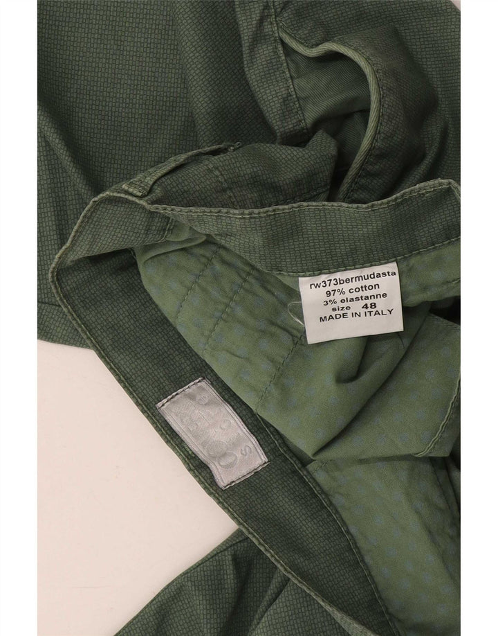 Pantaloncini chino da uomo Coveri IT 48 medio W32 cotone verde