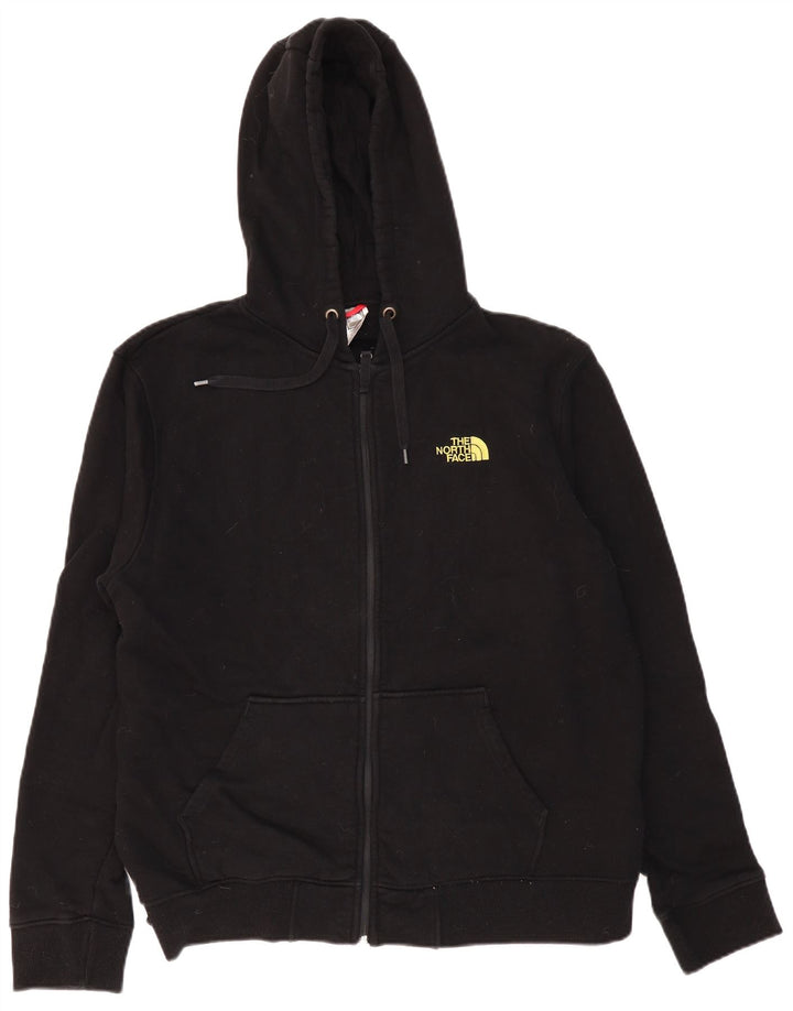 THE NORTH FACE Felpa con cappuccio e zip da uomo XL in cotone nero