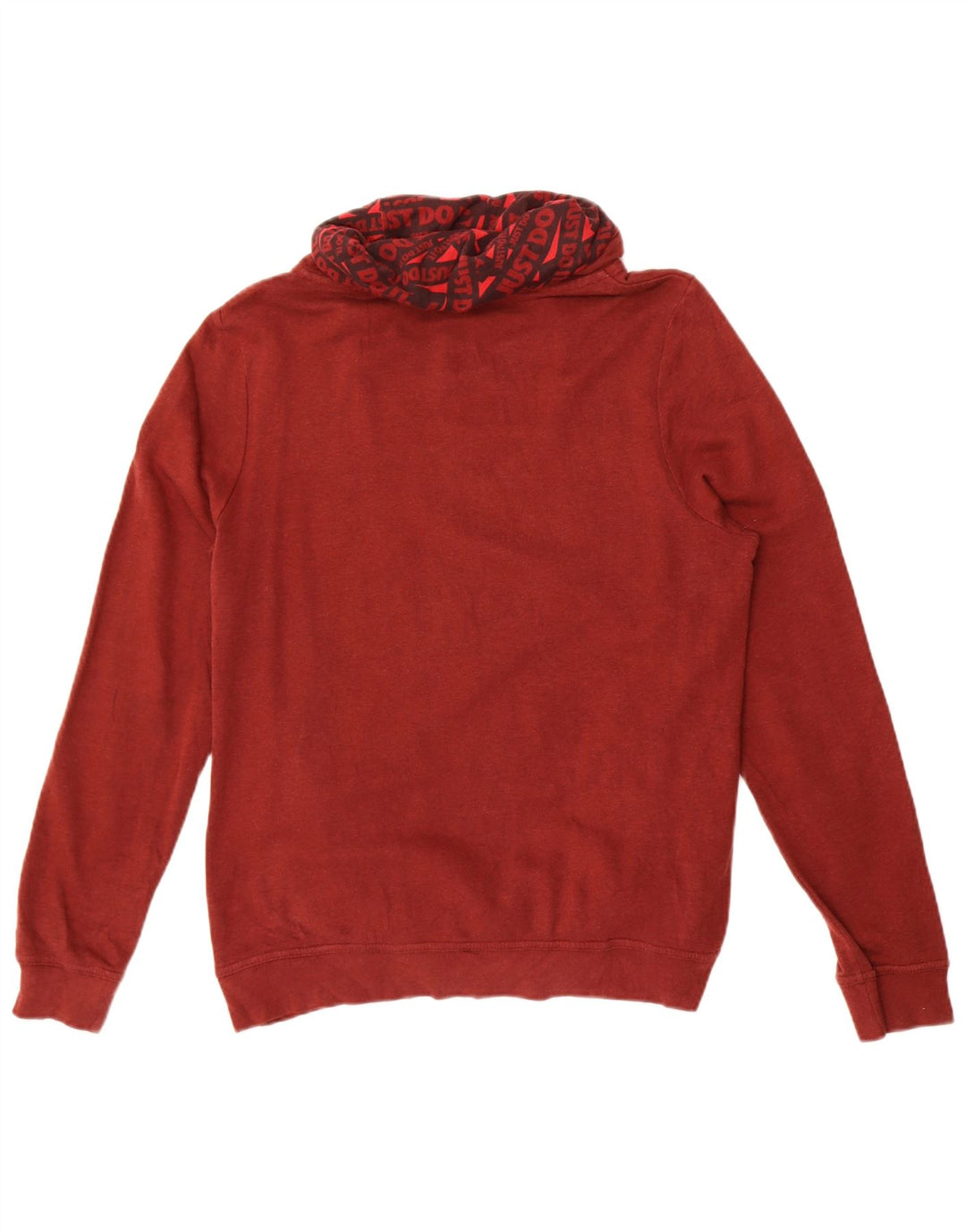 Felpa con grafica Nike da uomo, piccola, in cotone color block bordeaux