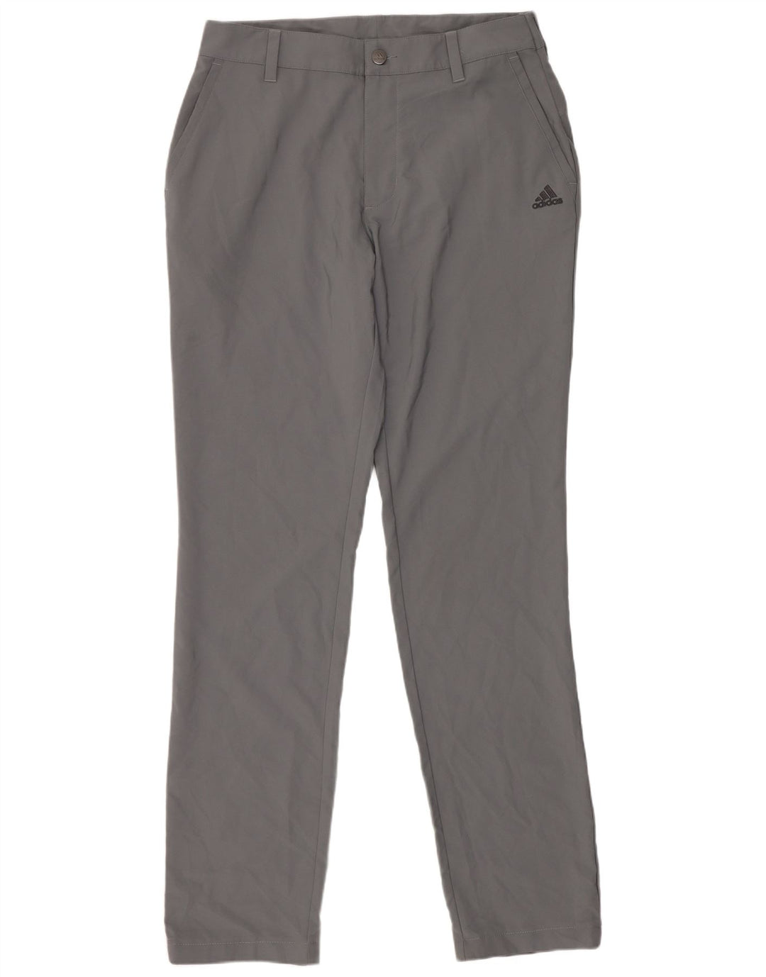 Pantaloni chino Adidas da donna slim fit W30 L34 poliestere grigio