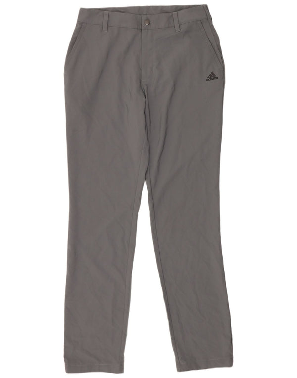 Pantaloni chino Adidas da donna slim fit W30 L34 poliestere grigio