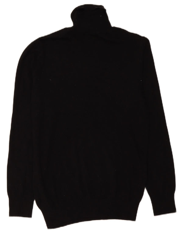Maglione Zara da uomo con collo alto e viscosa nera media