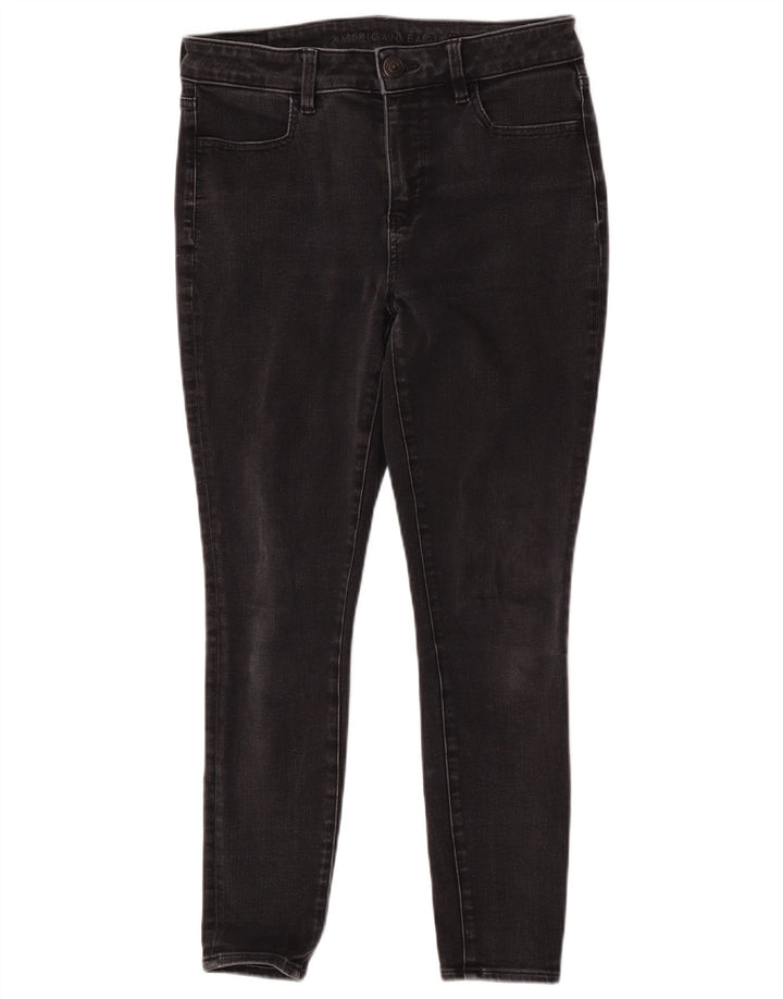 Jeans skinny da donna American Eagle US 8 medi W30 L26 cotone nero