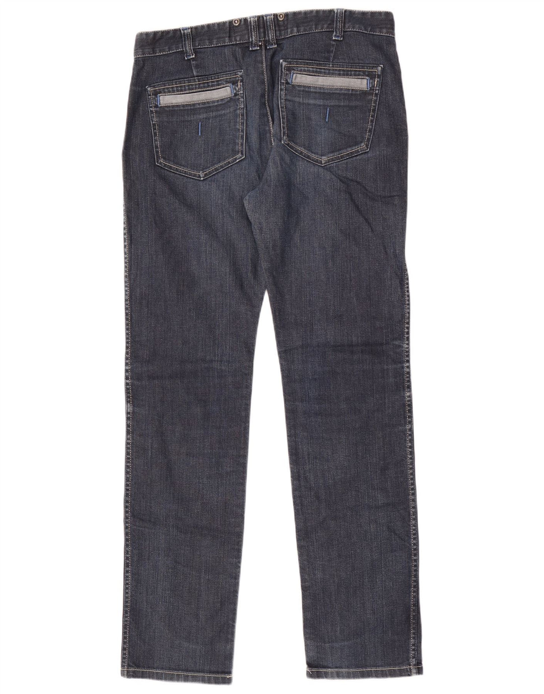 Jeans dritti da uomo Calvin Klein W34 L33 cotone blu navy