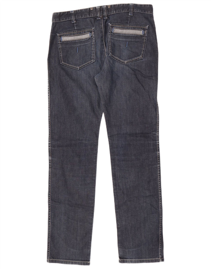 Jeans dritti da uomo Calvin Klein W34 L33 cotone blu navy