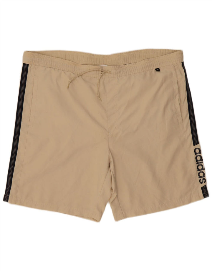 Pantaloncini sportivi grafici da uomo Adidas XL Beige