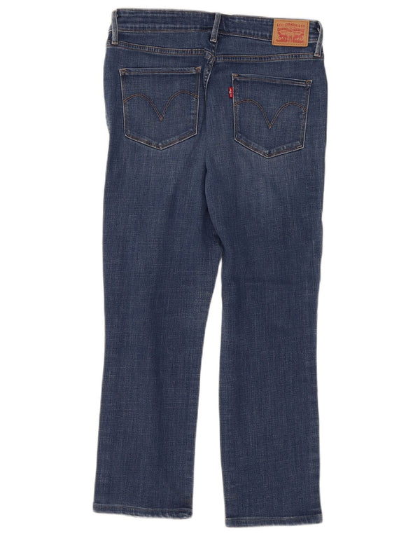 Jeans corti skinny a vita media da donna Levi's US 12 Large W30 L25 cotone blu
