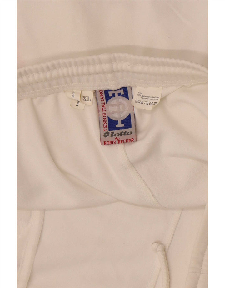 Pantaloncini sportivi da uomo Lotto XL poliestere bianco