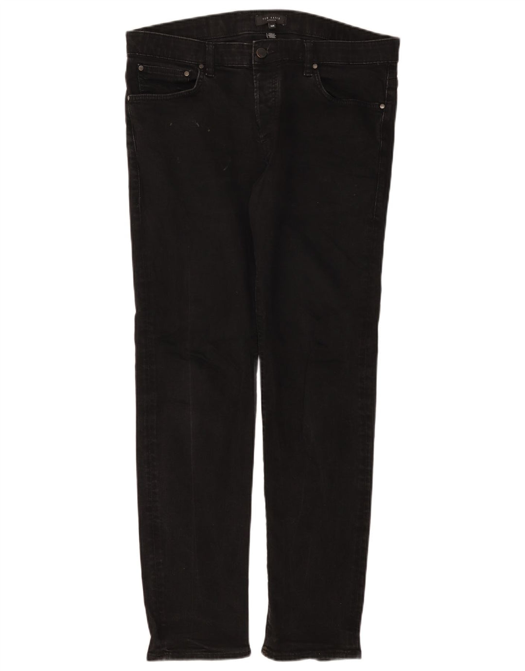 Jeans slim da uomo Ted Baker W34 L30 poliestere nero