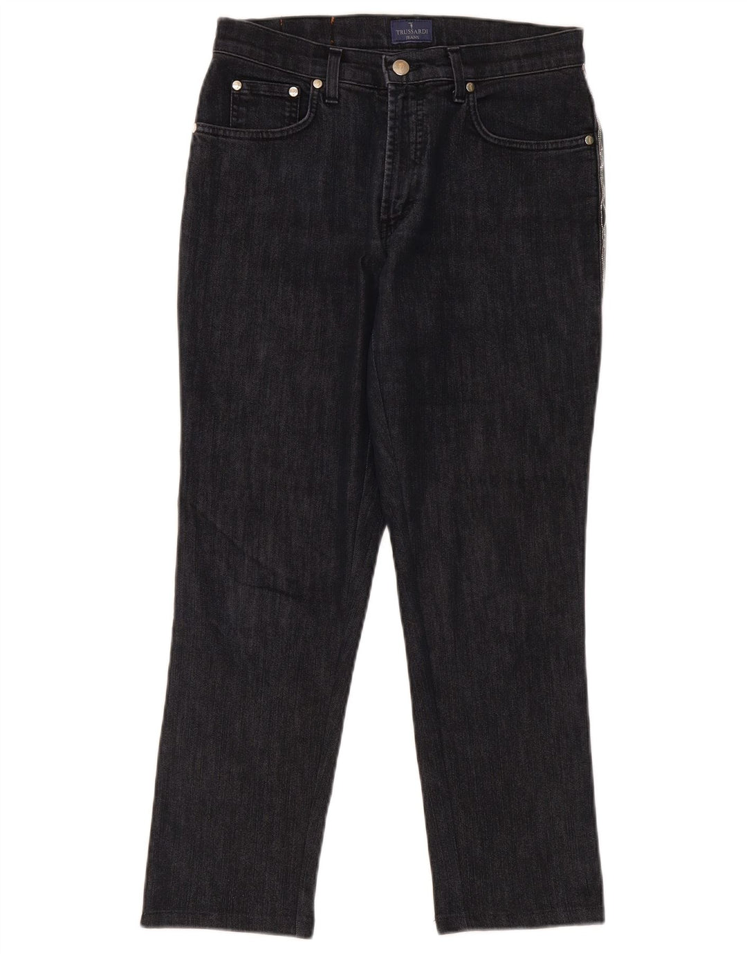 Jeans Dritti Donna Trussardi W28 L26 Blu Navy