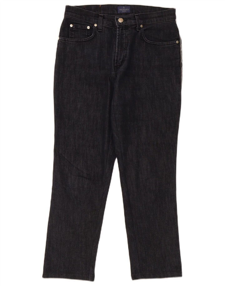 Jeans Dritti Donna Trussardi W28 L26 Blu Navy