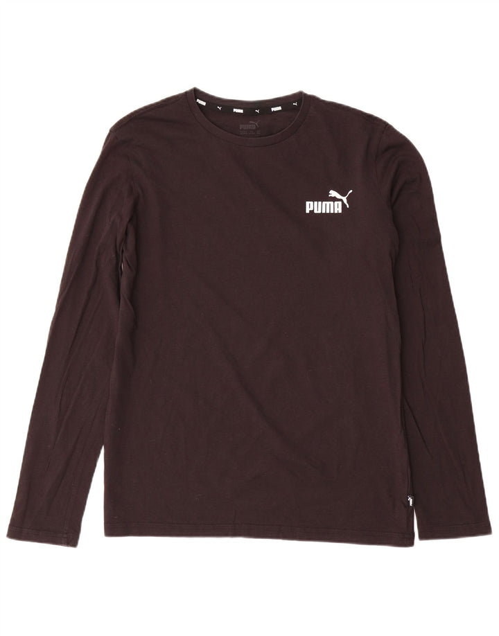 Maglia grafica PUMA da bambino a maniche lunghe 15-16 anni XL Nera