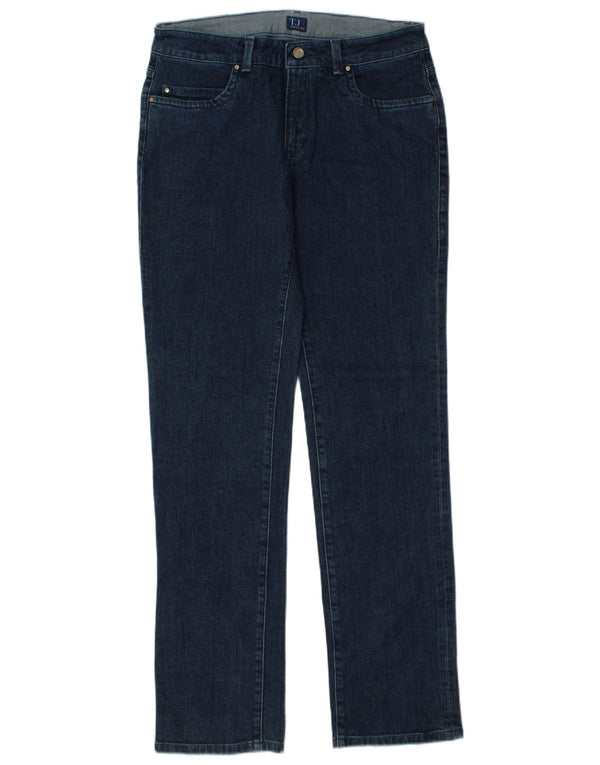 Jeans Dritti Donna TRUSSARDI W31 L33 Blu Navy Cotone