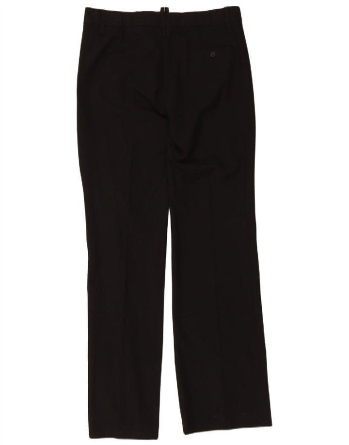 Pantaloni chino dritti da donna Zara EU 40 medi W30 L34 poliestere nero