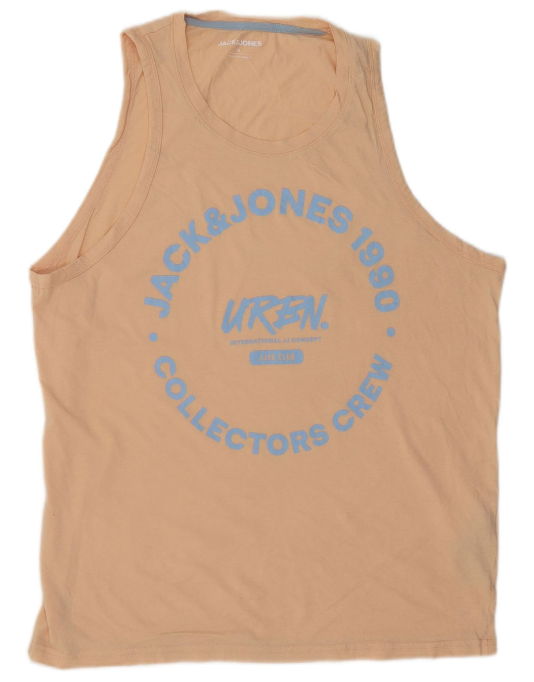 Canotta grafica da uomo Jack & Jones XL in cotone beige