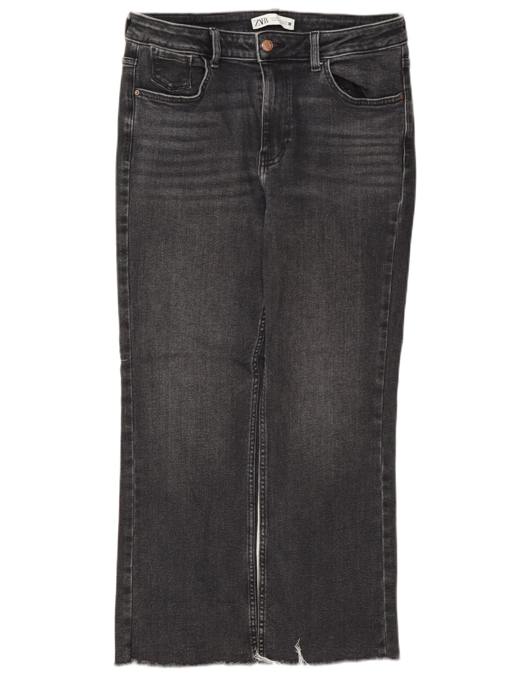 Jeans corti da donna Zara EU 40 medi W30 L26 Grigio