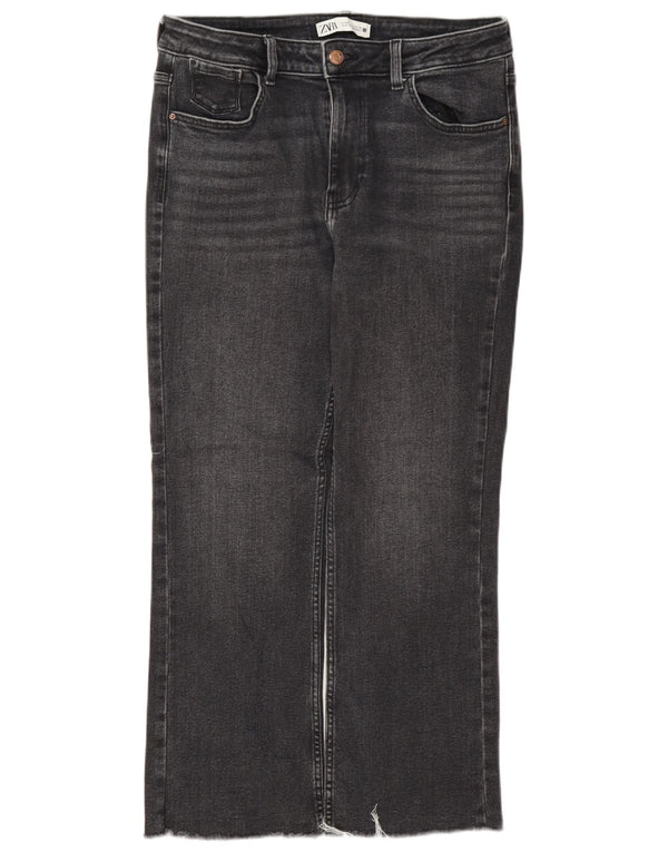Jeans corti da donna Zara EU 40 medi W30 L26 Grigio