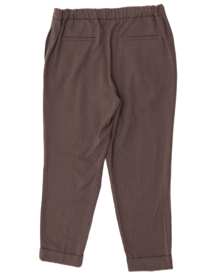 Pantaloni corti da donna Marks & Spencer UK 12 Medium W30 L25 Poliestere grigio