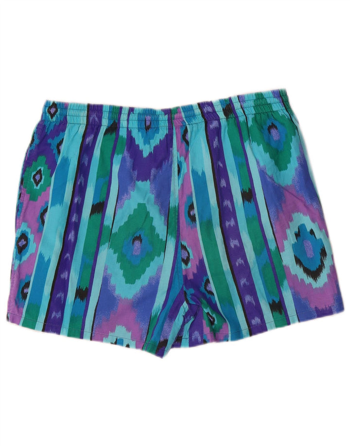 Pantaloncini Mare Uomo Navigare Medio Cotone Ikat Multicolore
