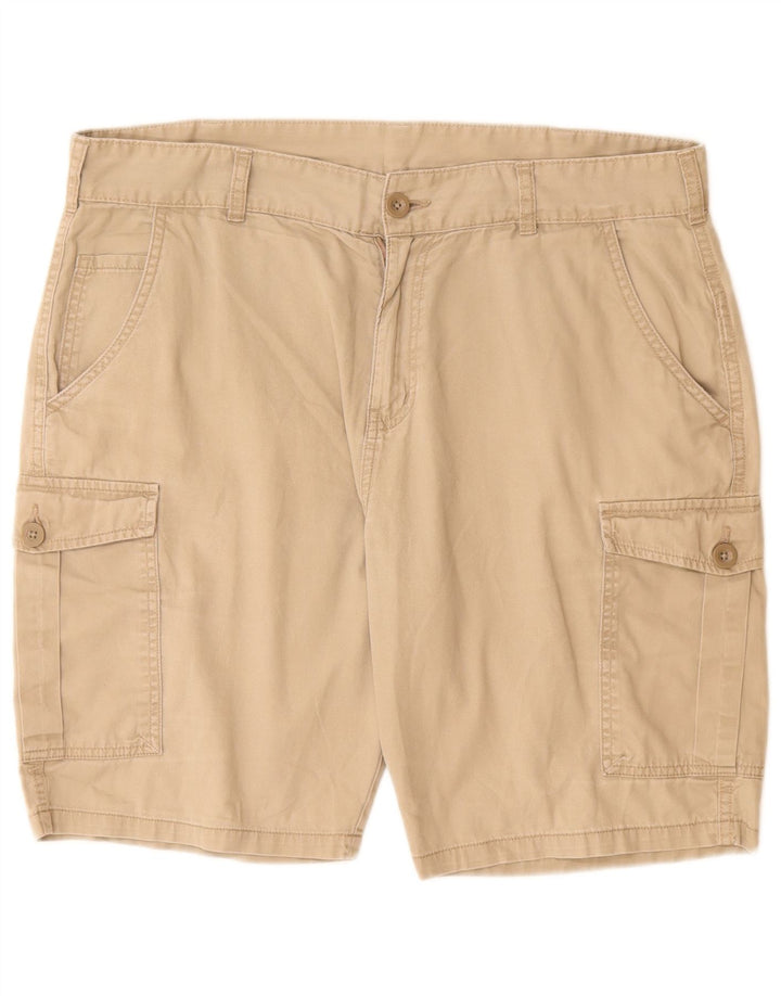 Pantaloncini cargo da uomo Mountain Warehouse W36 grandi in cotone beige