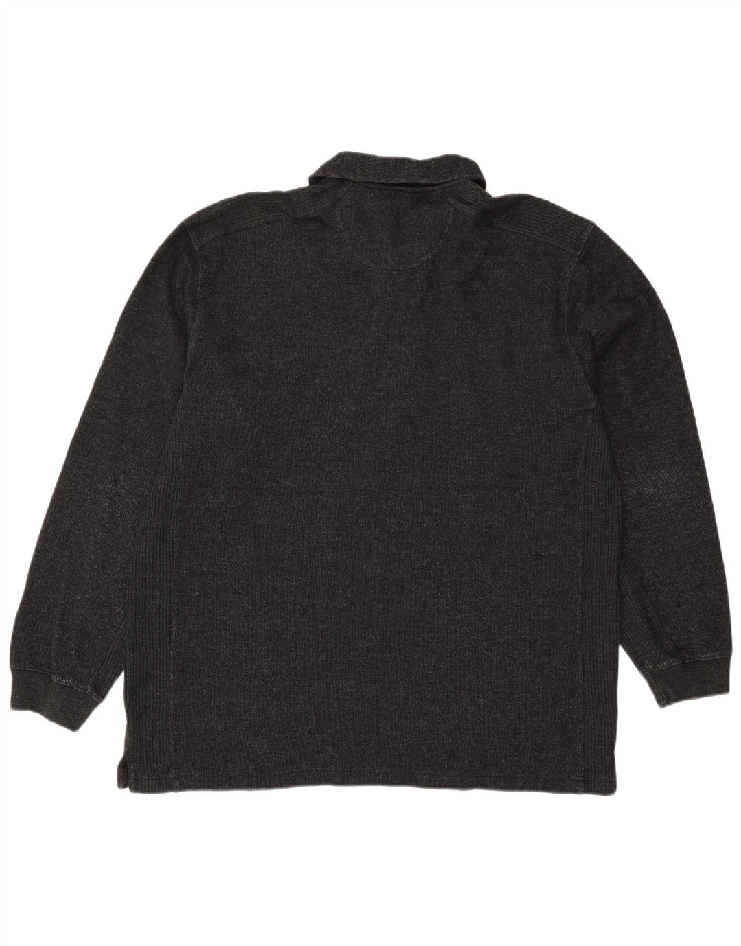 Polo da uomo a maniche lunghe IZOD XL in cotone nero