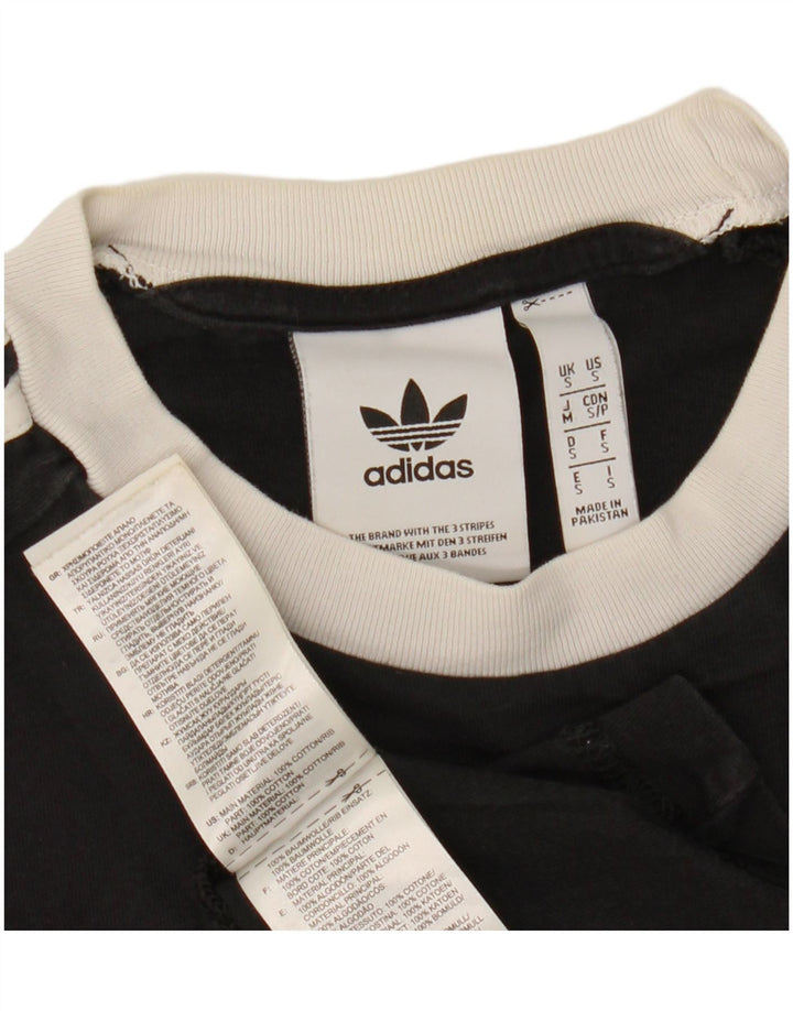 T-shirt Adidas da uomo Top Small in cotone nero