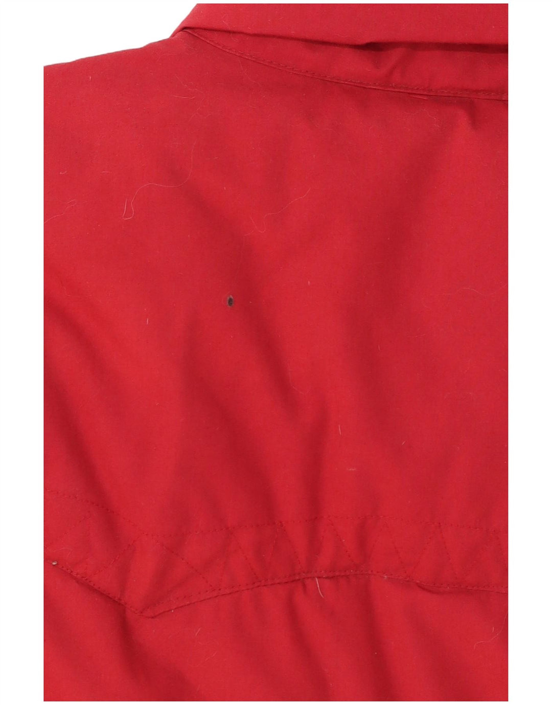 Gilet imbottito da uomo vintage UK 40 grande poliestere rosso