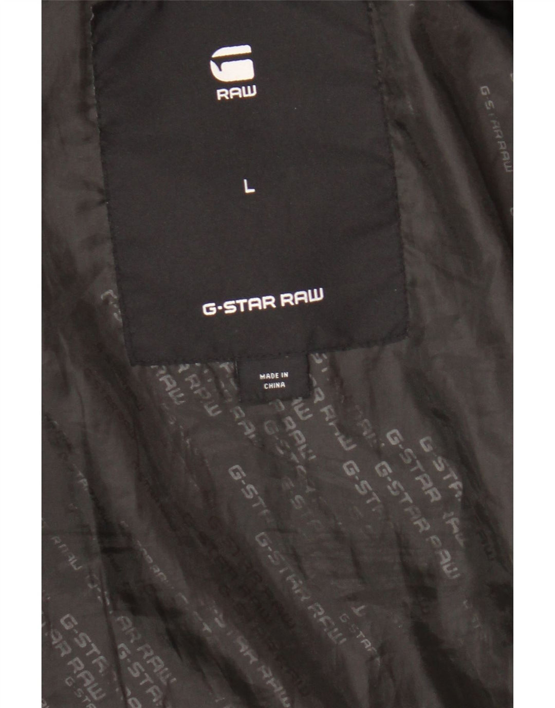 Giacca imbottita da uomo G-Star UK 40 Large Nero Poliestere a blocchi di colore