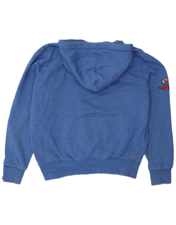 Felpa con cappuccio grafica da uomo Superdry 2XL in cotone blu