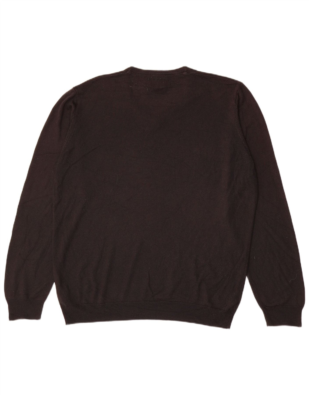 Maglione maglione con scollo a V da uomo Marks & Spencer XL acrilico nero