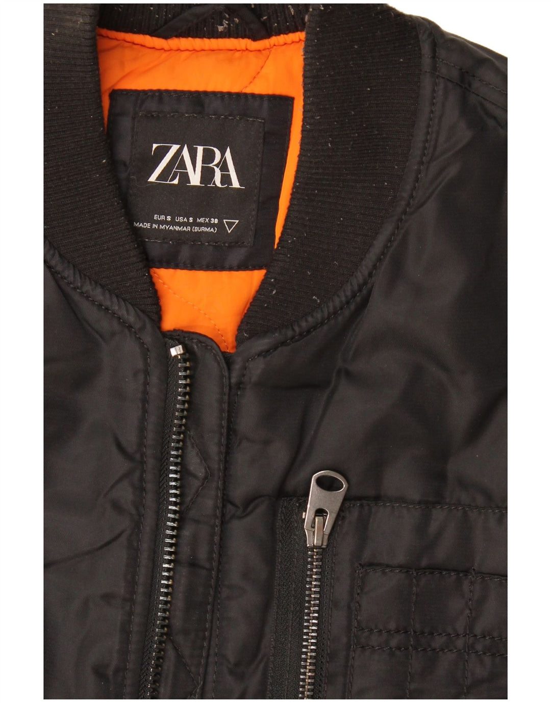 Gilet multiuso da uomo Zara UK 36 piccolo in nylon nero