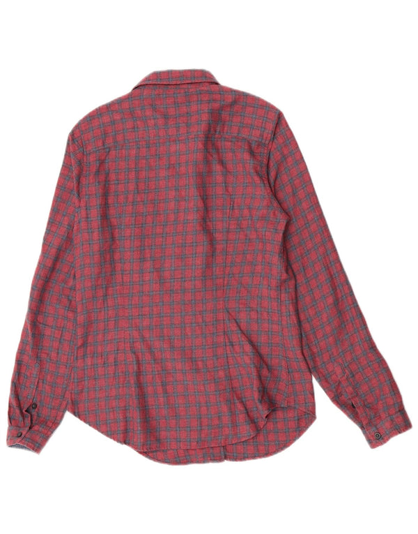 Camicia in flanella dal taglio sartoriale da donna Levi's UK 10 piccoli quadri rossi